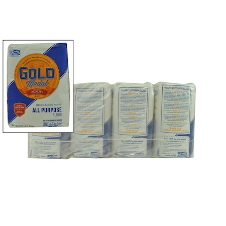 Gold Medal Fully Enriched Bleached & Pre-Sifted All Purpose Flour 5lbs, PK8 16000-12610